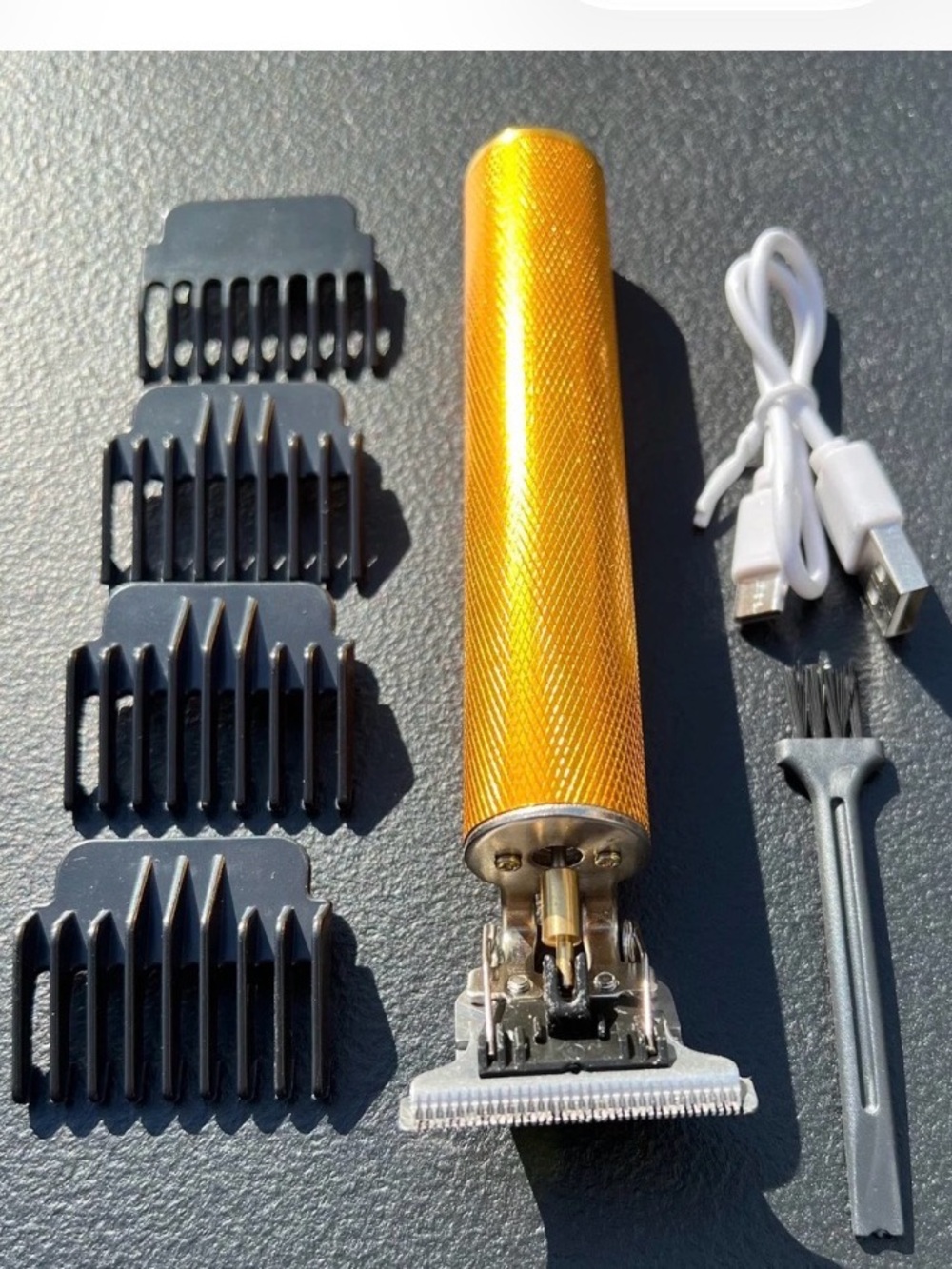 Professional Vintage T9 NWT Cordless Gold Men's Hair Clippers & Cutting machine - Picture 2 of 5